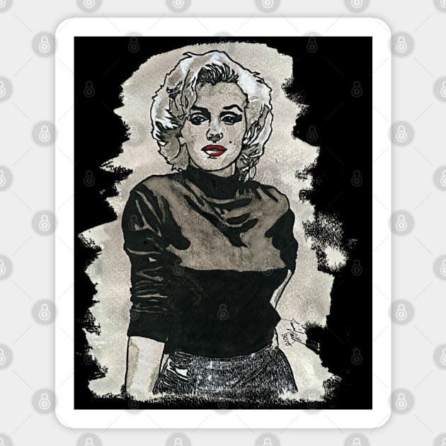 Marilyn Monroe Sticker by BladeAvenger